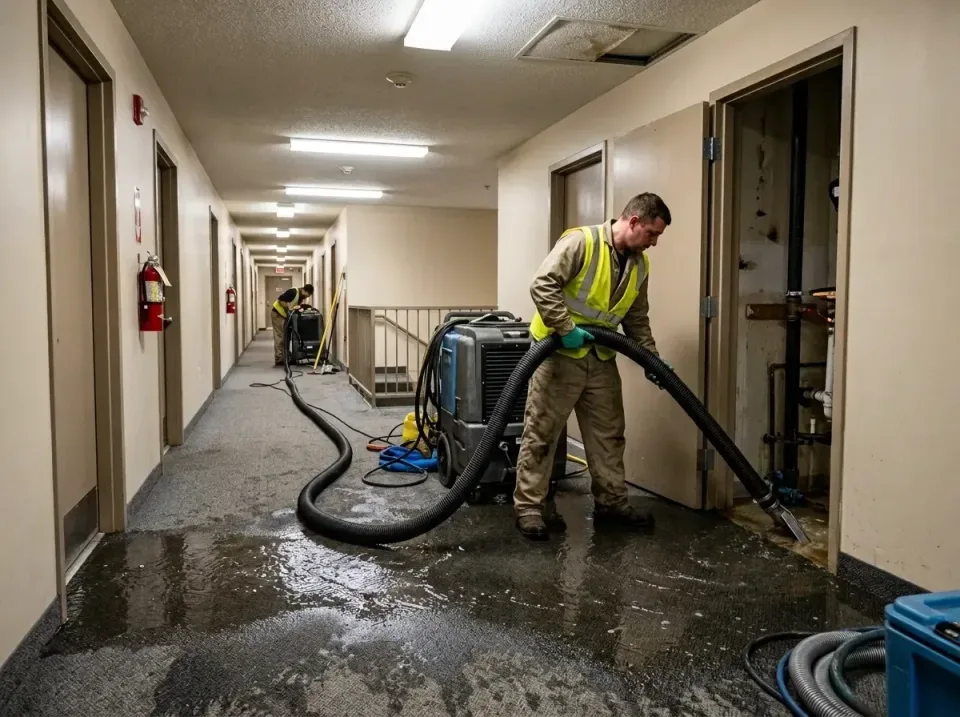 multi-unit-apartment-hallway-f-005 — frequently asked questions, Emergency Burst Pipe Water Extraction & Removal in Fairmont…